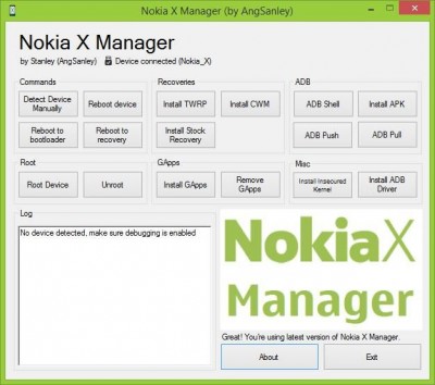 Nokia X/X2/XL Tool/Manager
